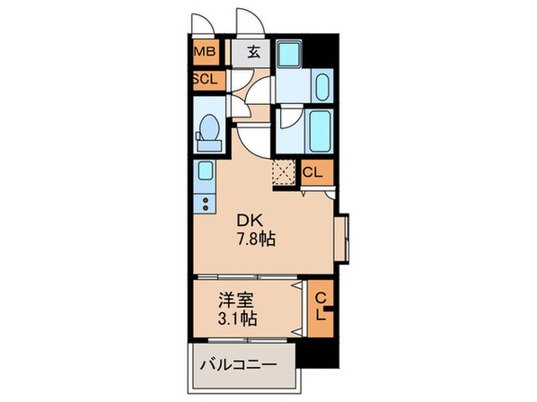 ｽﾌﾟﾗﾝﾃﾞｨｯﾄﾞ十三本町の物件間取画像